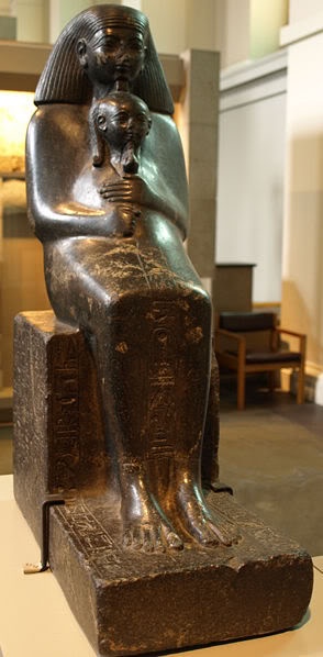 Senenmut and Princess Neferune (on display at the British Museum)