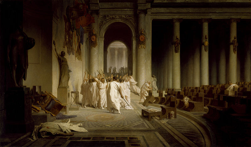 Death of Julius Caesar by Jean-Leon Gerome