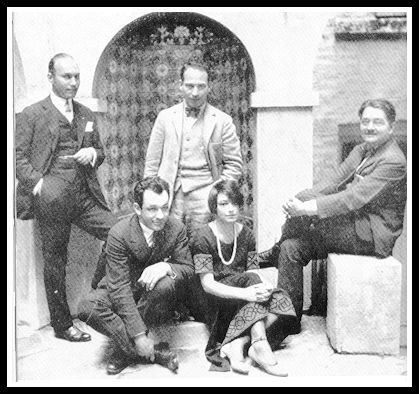 Round Table members Art Samuals, Charles MacArthur, Groucho Marx, Dorothy Parker and Alexander Wollcott