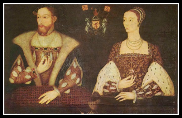 Papa King, James V, Mama Queen Marie de Guise, he was out of the picture pretty quickly. (unknown artist, wikimedia commons)