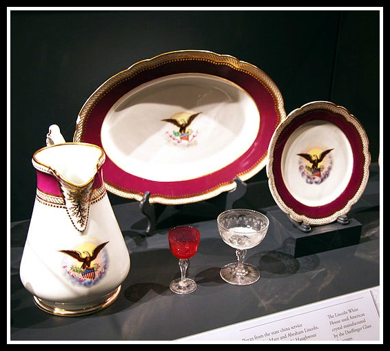 The Lincoln china is the first State Dinner Service chosen entirely by a First Lady. (Smithsonian)