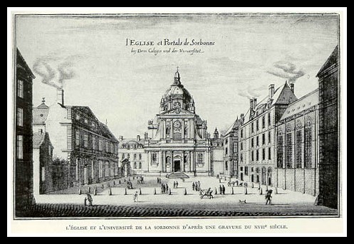 The Sorbonne (about a hundred years before Marie got there, but this is a great print, don't you think?)