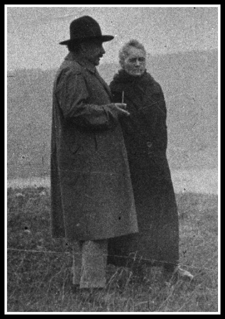 Marie and her walking pal, Albert Enistein
