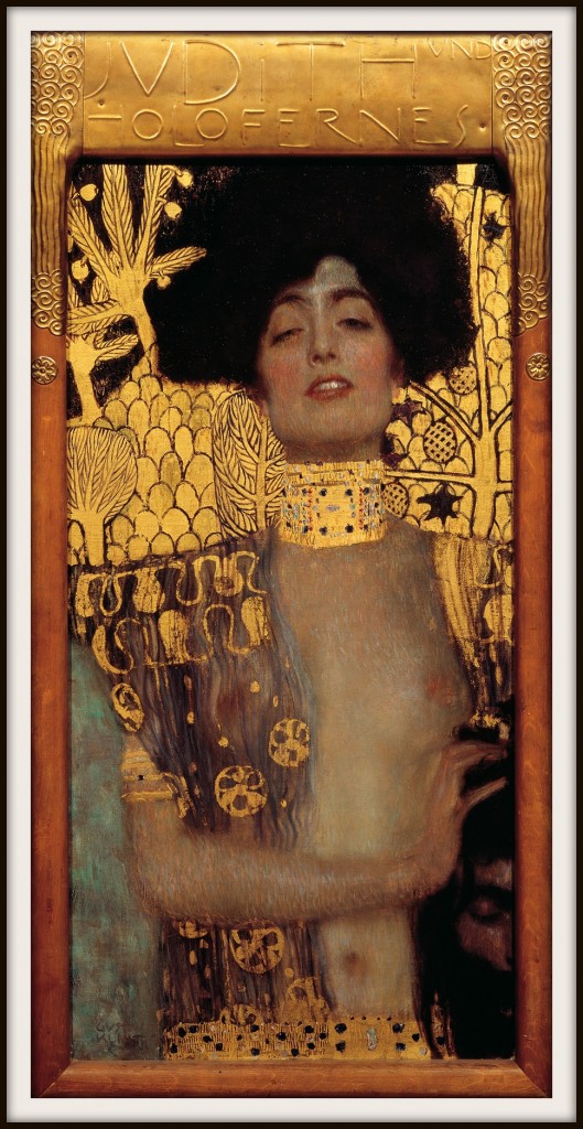 Artists love this story...this is Gustav Klimt's Judith I from 1901 