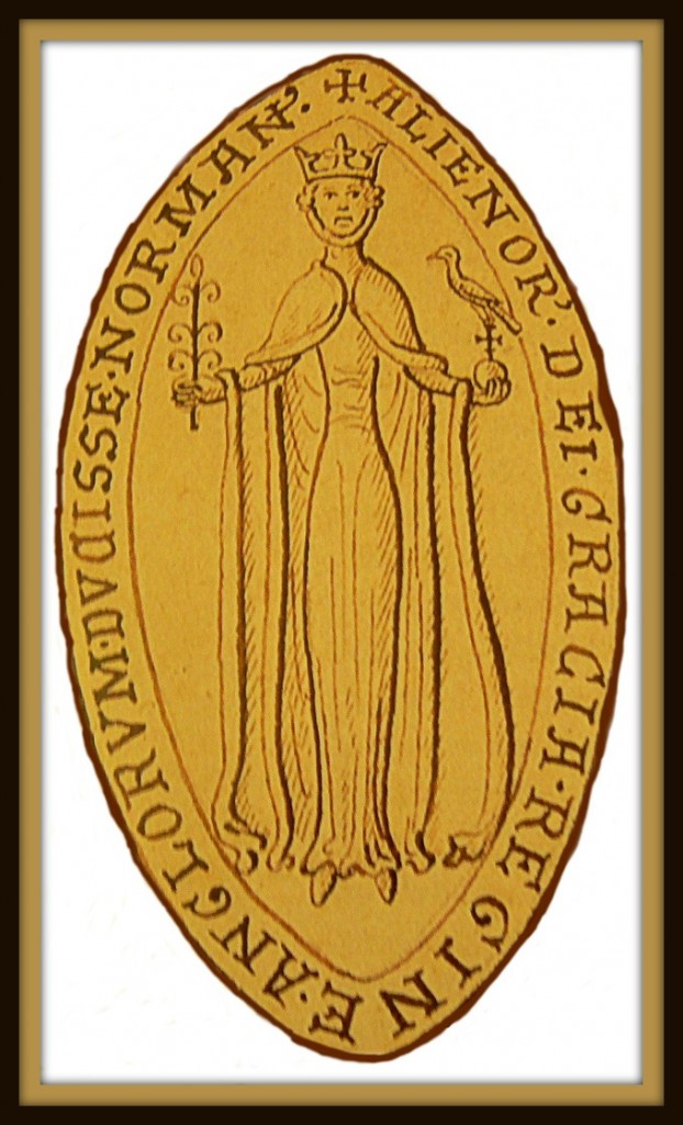Eleanor's fancy new seal and one of the few illustrations of her