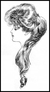 The image that may have sparked Maud to create Anne Shirley. The Eternal Question-Charles Dana Gibson (wikicommons)